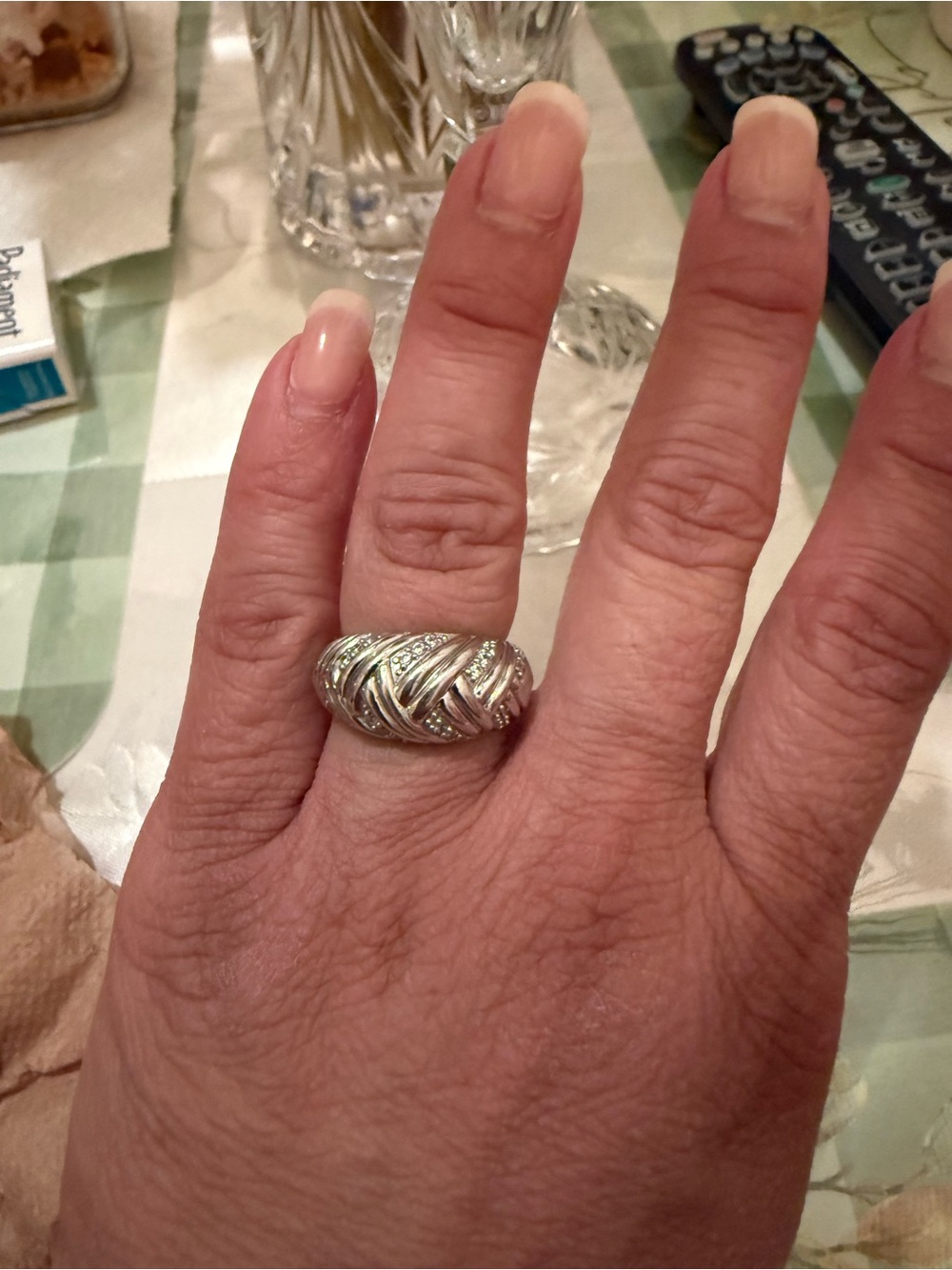 Sterling Silver Braided Dome Ring